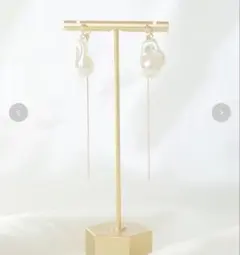 【挙式使用のみ】ange.etoile BONNE バロックパール風ピアス