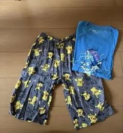 ポケモン ピカチュウ柄 半袖、半ズボンパジャマ 130サイズ