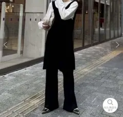 チャオパニックティピー　モールニットキャミチュニック、モールニットフレアパンツ