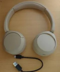 【美品】Sony WH-CH520 ワイヤレスヘッドホン ベージュ
