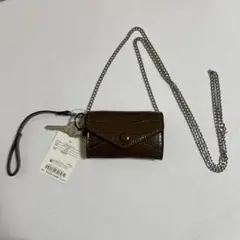 Samantha Vega クロコレターチャーム ブラウン