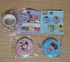 名探偵コナン くら寿司 2025 ビッくらポン 缶バッジ　マスキングテープ