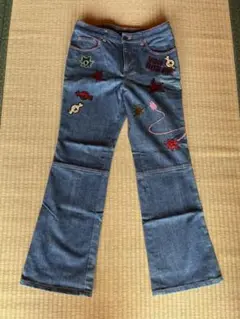 ソニアリキエル　刺繍デザイン デニムパンツのサムネイル