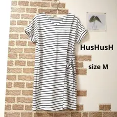 HusHusH 半袖 チュニック M ホワイト ボーダーのサムネイル