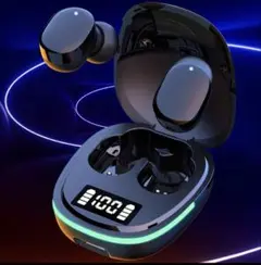 LED残量表示付TWSワイヤレスイヤホンType-C充電タッチ操作対応 イヤホン