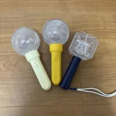 ペンライト 3本セット（クリーム色・黄色・青色）
