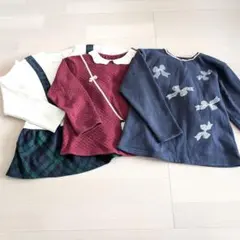 【子供服】女の子　キムラタン　トップス　１３０サイズ　３点セット