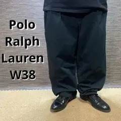 Polo Ralph Lauren W38チノパン ブラック 古着　Y2K