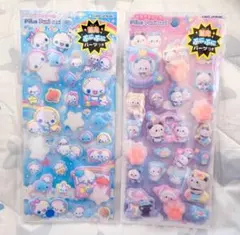 【新品】 蓄光ピカプニシール あわわちゃん もちもちパンダ 2点セット