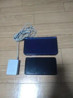 3DS LL ネイビー 本体 .3DS+ ACアダプター