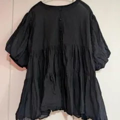 classicalelf 3wayバルーンスリーブティアードシアーシャツ