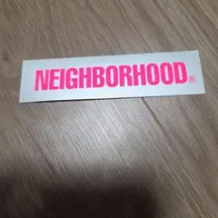 NEIGHBORHOOD ステッカー / シルバーxピンク