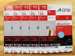 【新品5冊セット】A-one マルチプリンター ラベルシール 31553
