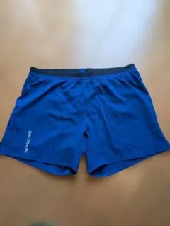 SALOMON 青 ショートパンツ ジッパー付き