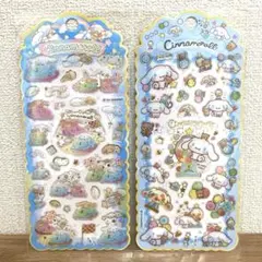 サンリオ　シナモロール　うるちゅる　ぷっくりシール　２種類セット①