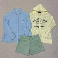 ⭐︎ALGY＆Lovetoxic⭐︎長袖シャツ・パーカー・ショートパンツ♪３点セット