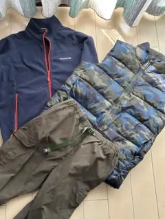 mont-bell 160㎝　上下　GAP ベスト　３点セット