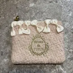Maison de FLEUR ピンクリボンポーチ　ティッシュケース　　ポーチ