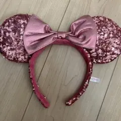 ミニーマウス風スパンコールカチューシャ