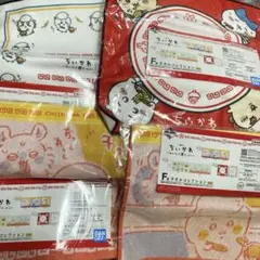 一番くじ　ちいかわ　みんなでラーメン　タオルコレクション　4枚セット