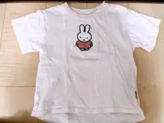 プティマイン　ミッフィー アップリケTシャツ 110 ピンク