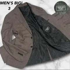【極美品】CROWDED CLOSET MEN’BIGI スーツ　千鳥格子　3