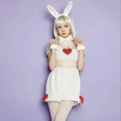 不思議の国のアリス 仮装 コスプレ ウサギ コスチューム ハート バニー