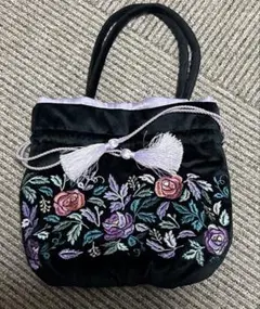 ANNA SUI×Francfranc/アナスイ×フランフラン　花柄刺繍ポーチ