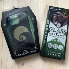 ナイトメアビフォアクリスマス iPhone14ProMaxケース&保護ガラス