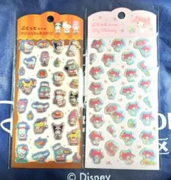 ぷくっとシール　サンリオ　マイメロディ　キティちゃん　クロミ　ハンギョドン