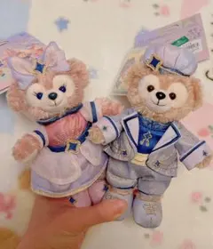 即日❣️上海ディズニー　10周年　ダッフィー　シェリーメイ　キーチェーン2点