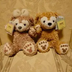 【未使用】ディズニーシー　ダッフィー&シェリーメイ　ハンドパペット　２体セット