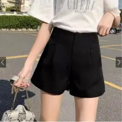 タックハイウエストショートパンツ[at1744]