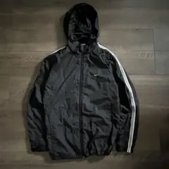 00s NIKE ナイキ ナイロンジャケット archive y2k 短丈 黒