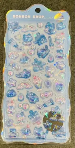 【 正規品 】 ボンボンドロップシール　オーロラ　そらねこボンボン　ブルー