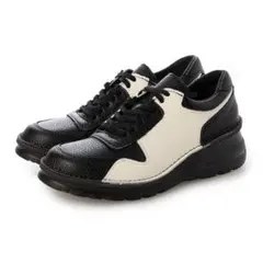 公式完売✨23.5cmヨースケ 本革 レースアップシューズ ブラック ホワイト