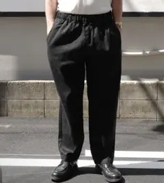 MANUAL ALPHABET 12oz ブラックデニム　イージーワイドパンツ