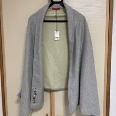 グラニフ　graniph カーディガン　変形　新品未使用　グレー　ボレロ