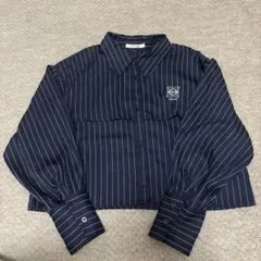 ストライプショートシャツ