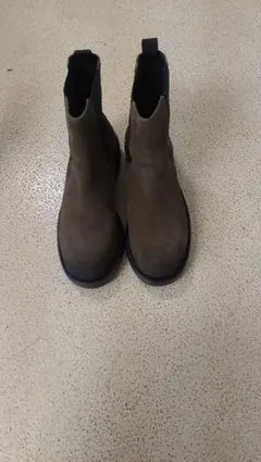 未使用品　ZARA　ブラウン サイドゴアブーツ スエード２５cm