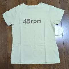 45rpm 半袖Tシャツ ライトイエローのサムネイル