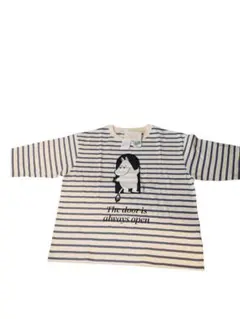 新品タグ付サマンサモス2ムーミン80周年Tシャツボーダーゆったりサイズ