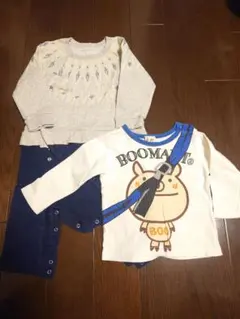 《子供服まとめ売り》ロンパース他2枚セット サイズ80