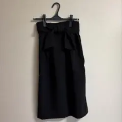 【mysty woman】ウエストリボン付き ブラック タイトスカートのサムネイル