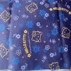 ハローキティ　サンリオ　生地　ラメ　平成レトロ