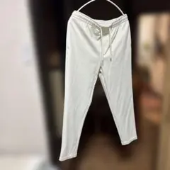 INDITEX ホワイト ジョガーパンツ