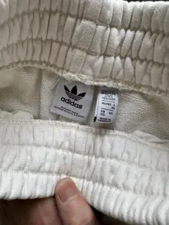 adidas ホワイト ジョガーパンツ XS