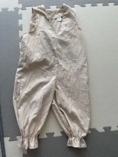Cottoli ベージュ ノースリーブロンパース　80 オールインワン