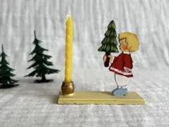 ＊ドイツ エルツ キャンドルスタンド ツリーを持った天使＊クリスマス