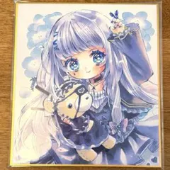 手描き ミニ色紙イラスト 天使界隈 オリジナル女の子 アナログ - メルカリ